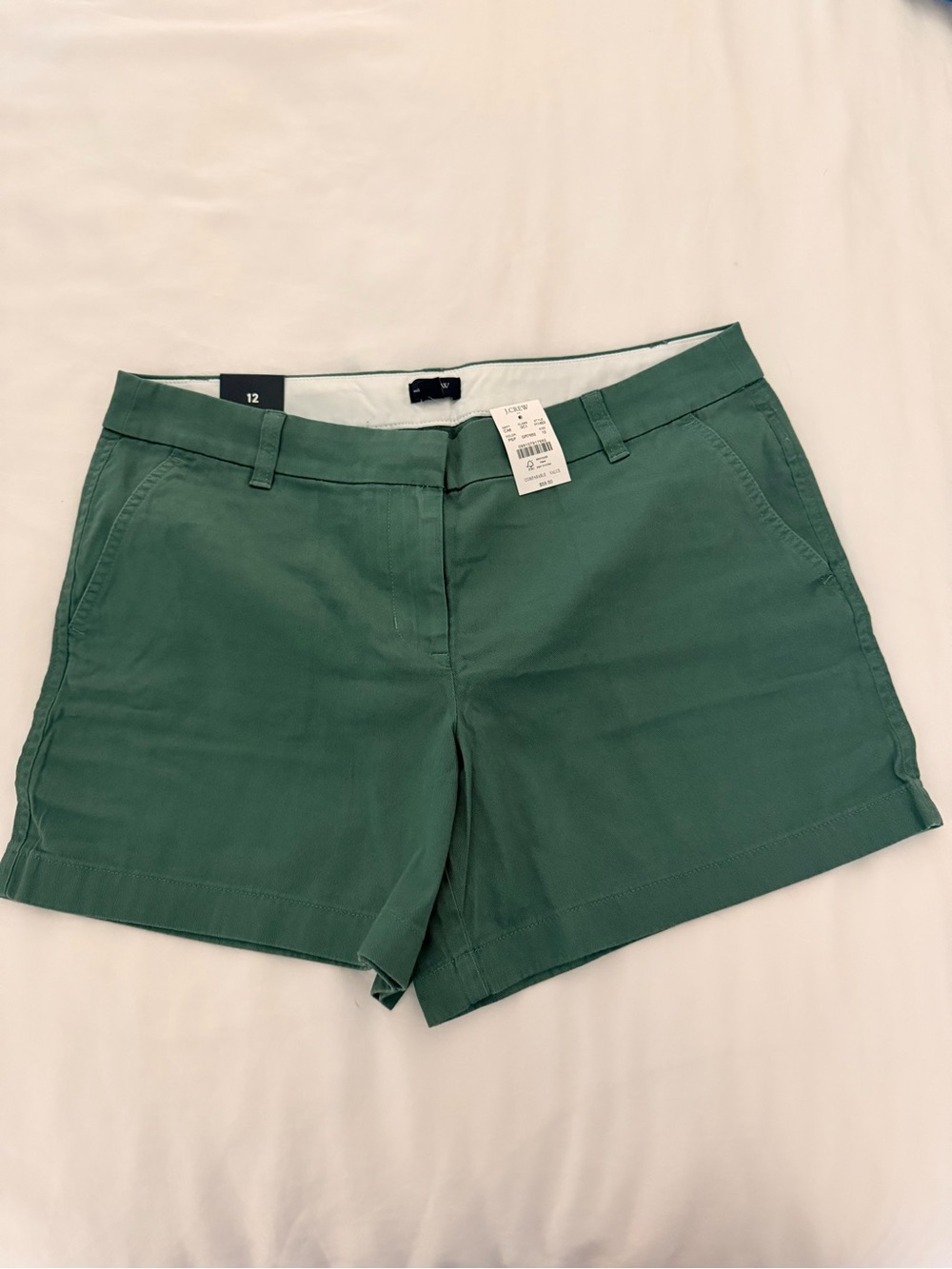 NWT J. Crew Factory Chino Shorts 5” Women’s 12